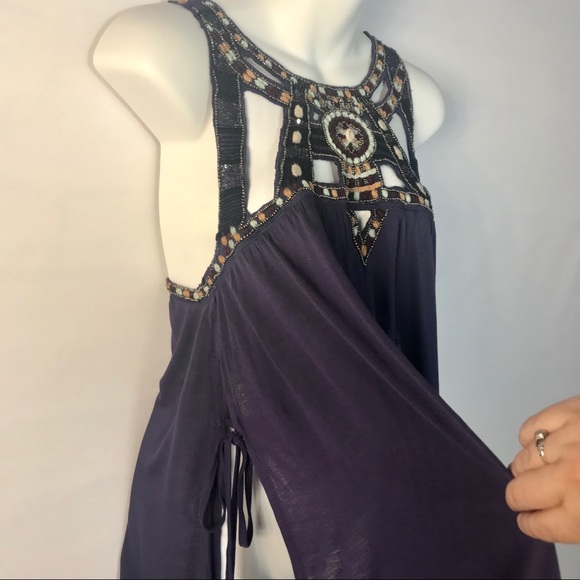 NWT Free People Vision Quest Beaded Boho Tunic - Picture 3 of 8